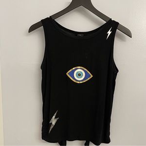 Electric Yoga tie back evil eye tank